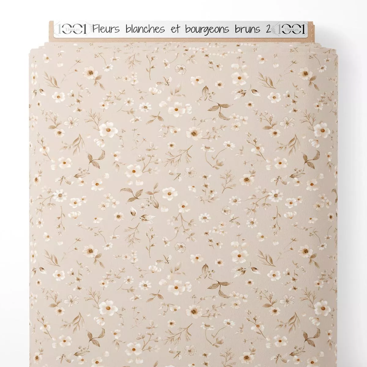 tissu-fleurs-blanches-et-bourgeons-bruns-2 Tissu – Fleurs blanches et bourgeons bruns 2