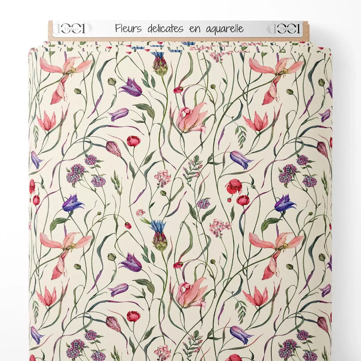 tissu-fleurs-dlicates-en-aquarelle Tissu – Fleurs dlicates en aquarelle