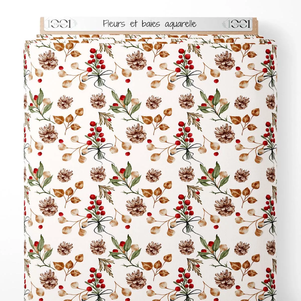 tissu-fleurs-et-baies-aquarelle Tissu – Fleurs et baies aquarelle