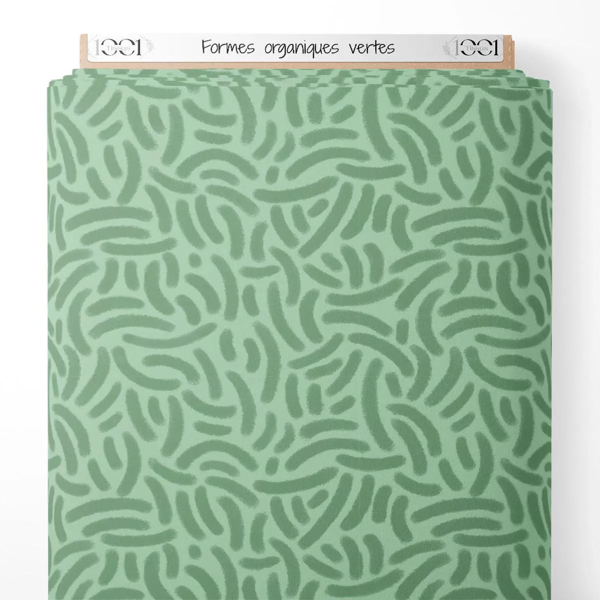 Tissu – Formes organiques vertes