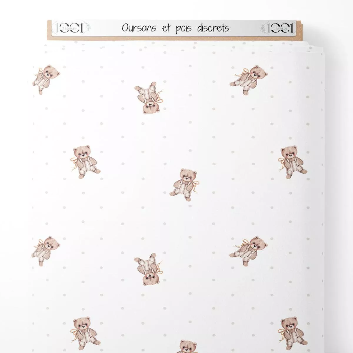 tissu-oursons-et-pois-discrets Tissu – Oursons et pois discrets