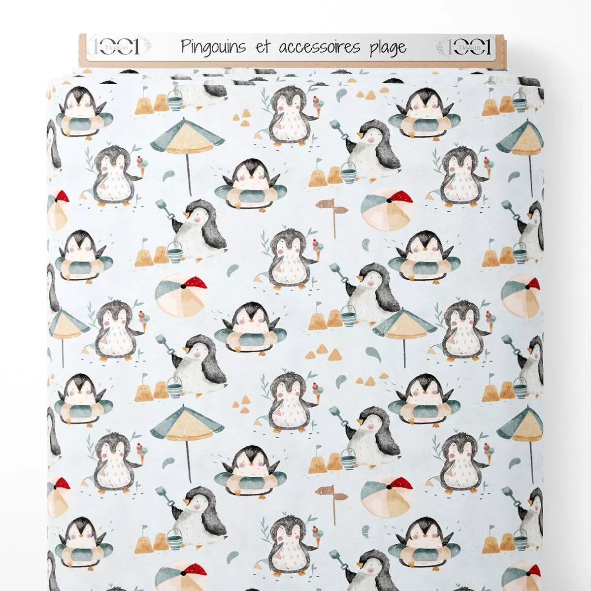 tissu-pingouins-et-accessoires-plage Tissu – Pingouins et accessoires plage