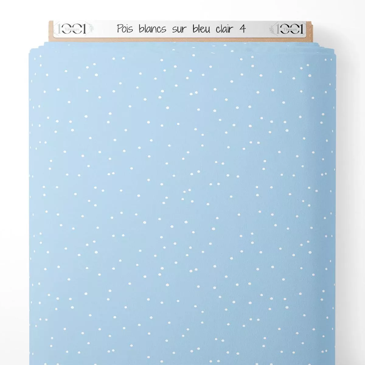 tissu-pois-blancs-sur-bleu-clair-4 Tissu – Pois blancs sur bleu clair 4