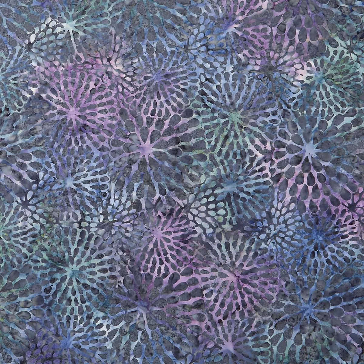 Tonga Batiks – Plumberry Dahlias Sage Yardage
