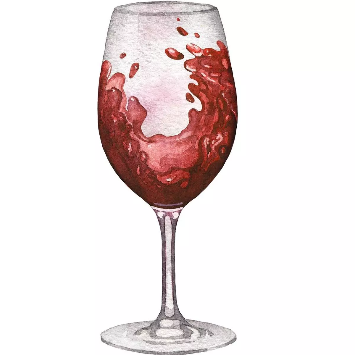 tossed-red-wine-glass-fabric-panel Tossed Red Wine Glass Fabric Panel