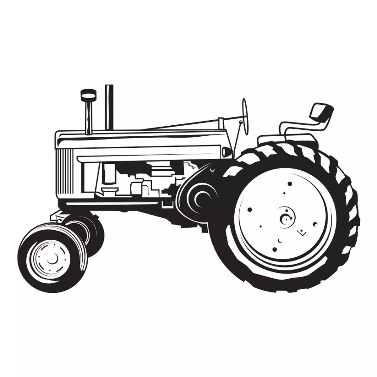 tractor-fabric-panel-white Tractor Fabric Panel – White