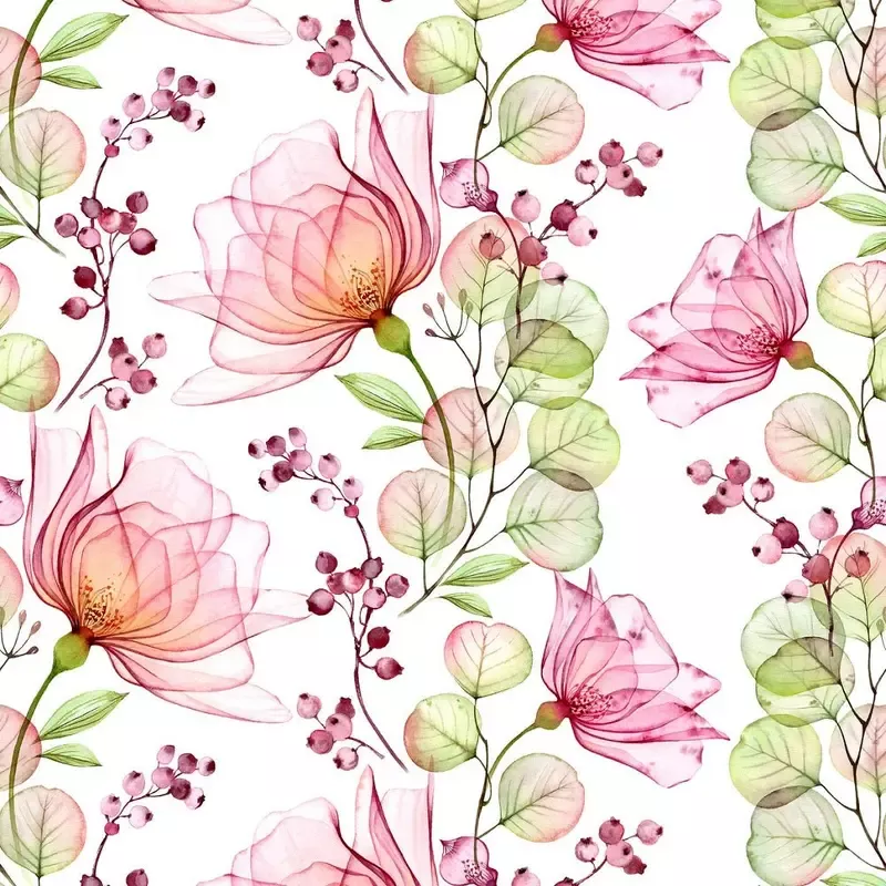 transparent-rose-eucalyptus-berries-fabric Transparent Rose, Eucalyptus, and Berries Fabric