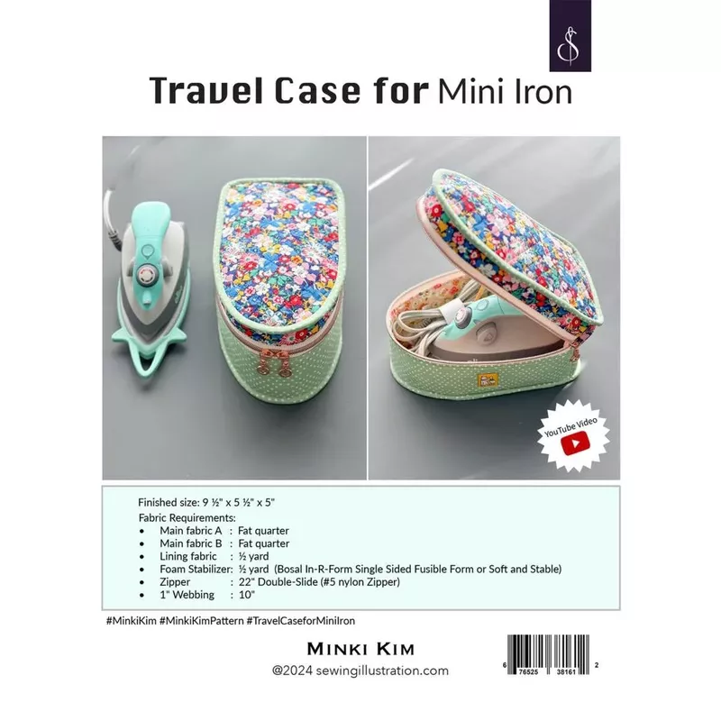 travel-case-mini-iron-pattern-by-minki-kim Travel Case for Mini Iron Pattern by Minki Kim