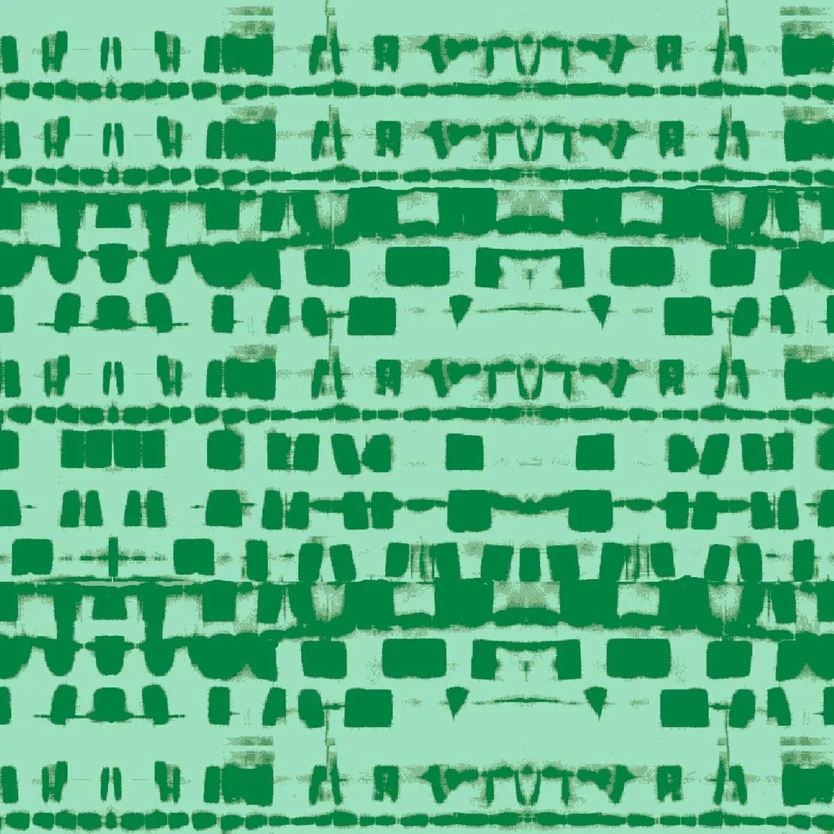 tribal-party-on-green-fabric Tribal Party on Green Fabric
