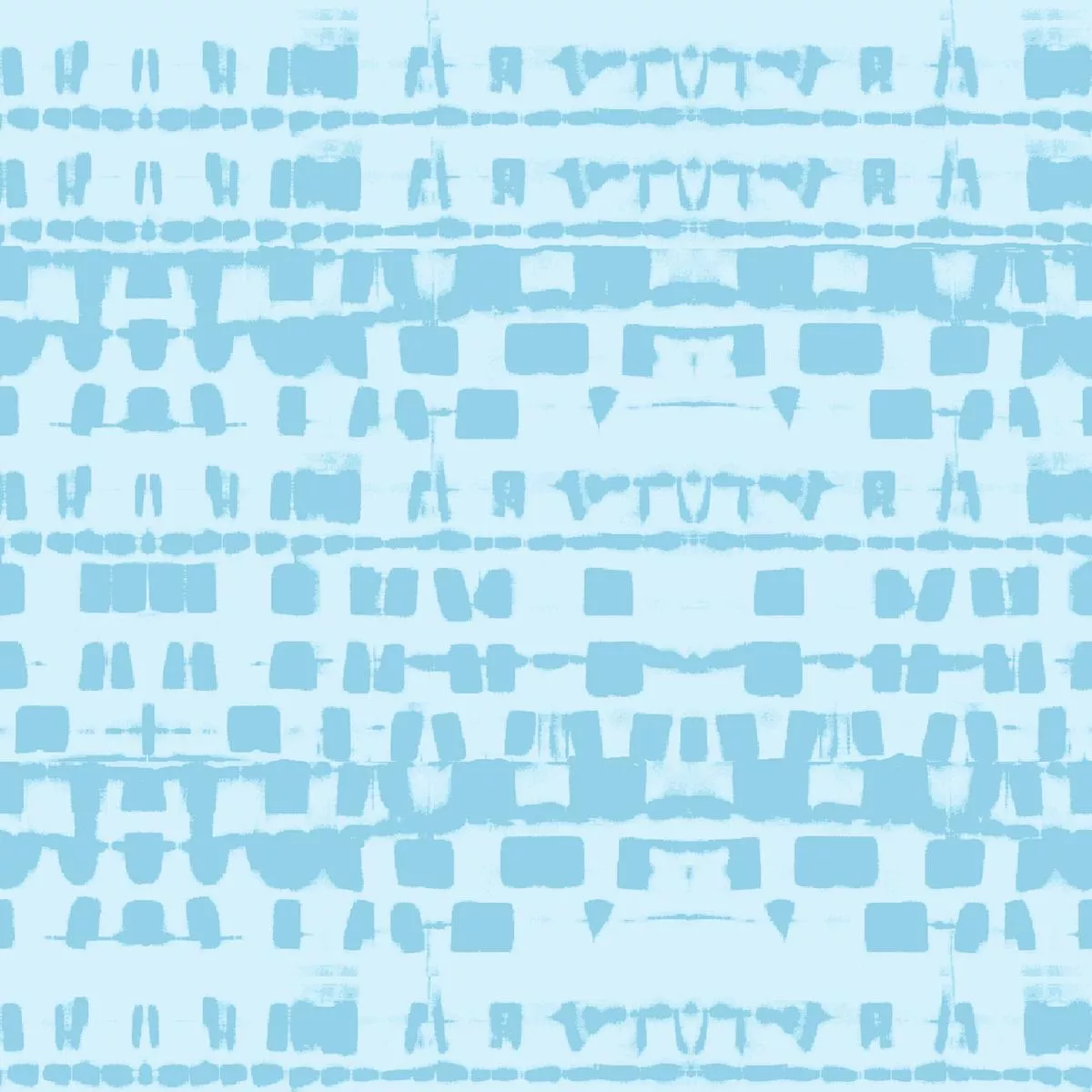tribal-party-on-light-blue-fabric Tribal Party on Light Blue Fabric