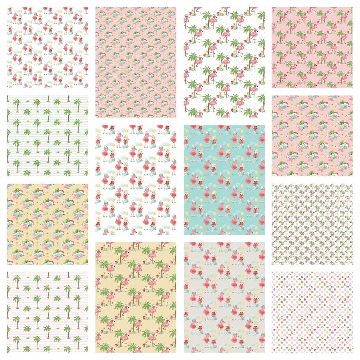 tropical-christmas-fat-quarter-bundle-14-pieces Tropical Christmas Fat Quarter Bundle – 14 Pieces