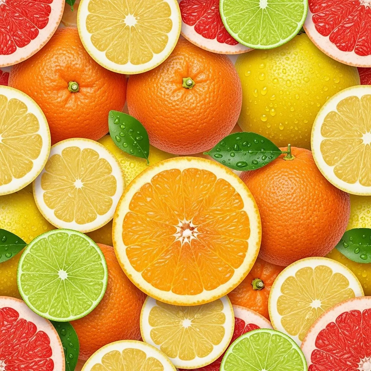 Tropical Fruit Pattern 42 Quilting Cotton Fabric