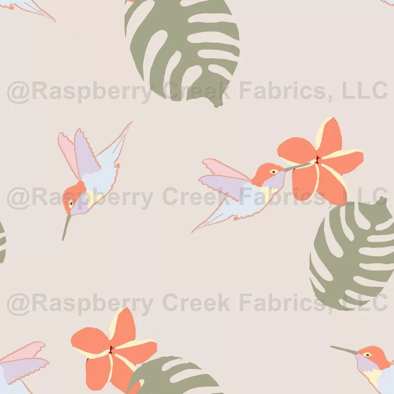 tropical-pastel-hummingbird Tropical Pastel Hummingbird