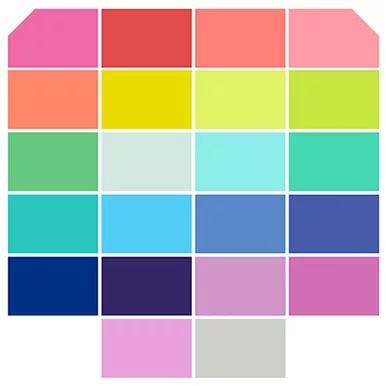 tula-pink-designer-essential-solids-hexagons-42pcs Tula Pink Designer Essential Solids Hexagons 42PCS