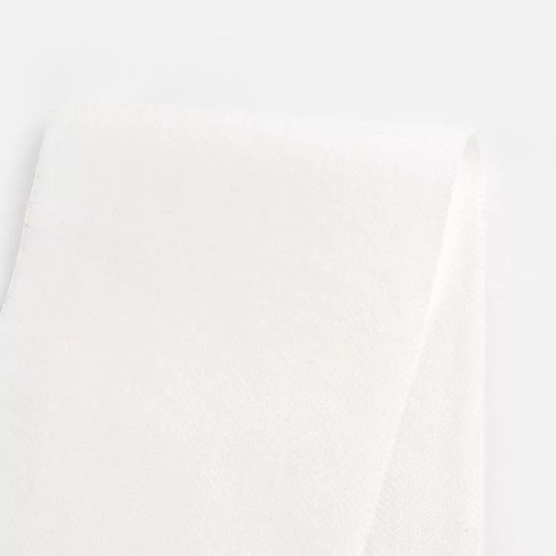 Tumbled Herringbone Cotton – Ivory