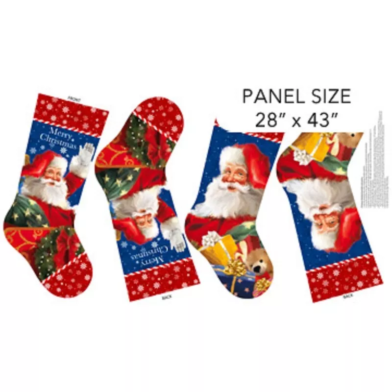 twas-night-before-christmas-stocking-panel-northcott-fabrics Twas The Night Before Christmas Stocking Panel-Northcott Fabrics