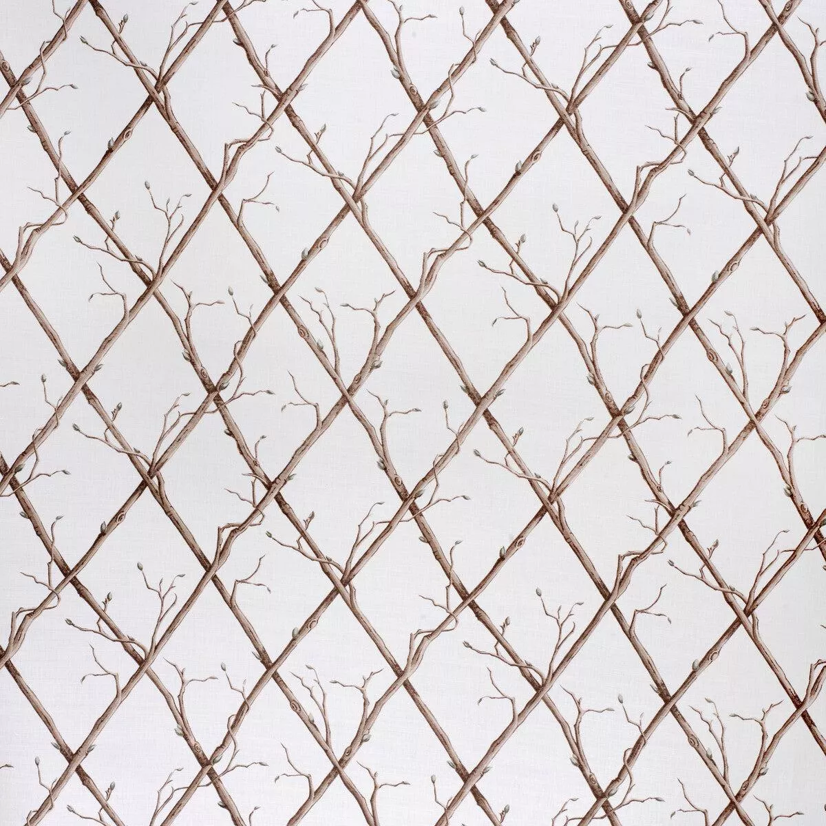 twig-trellis-brown-white-fabric Twig Trellis Brown/White Fabric