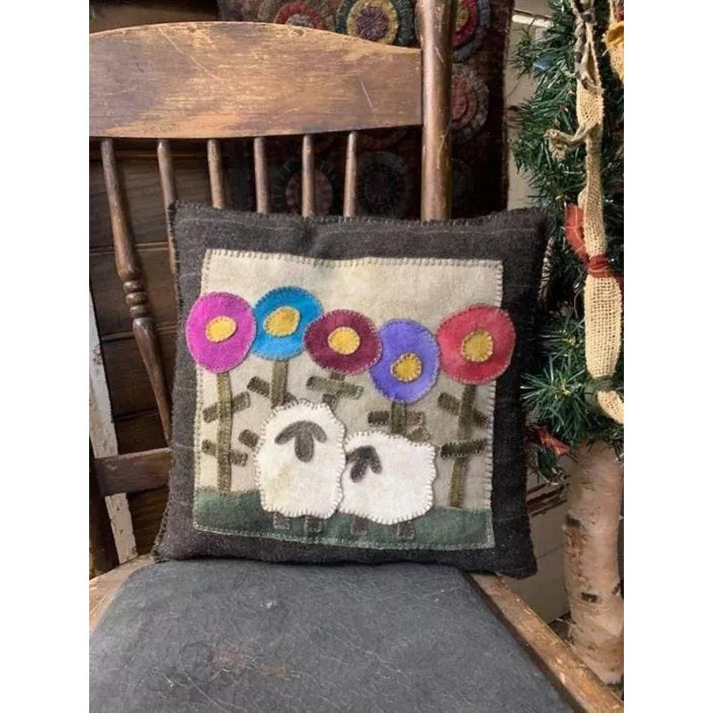 two-ewe-pillow-paper-pattern TWO EWE PILLOW Paper Pattern