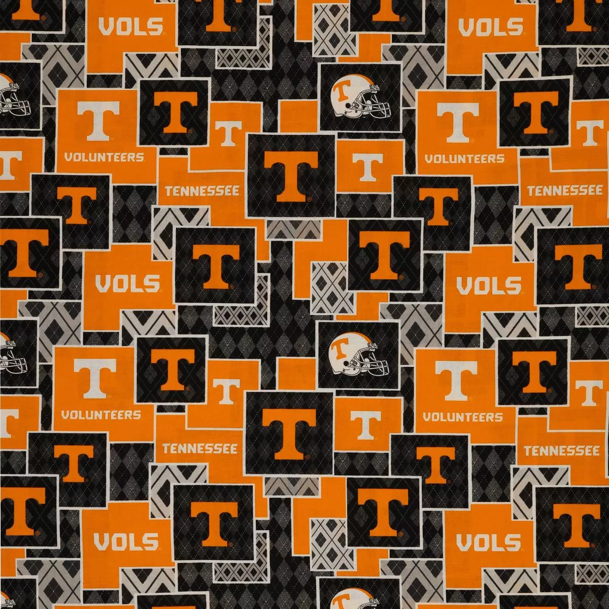 university-tennessee-argyle-boxes-fabric University of Tennessee Argyle Boxes Fabric