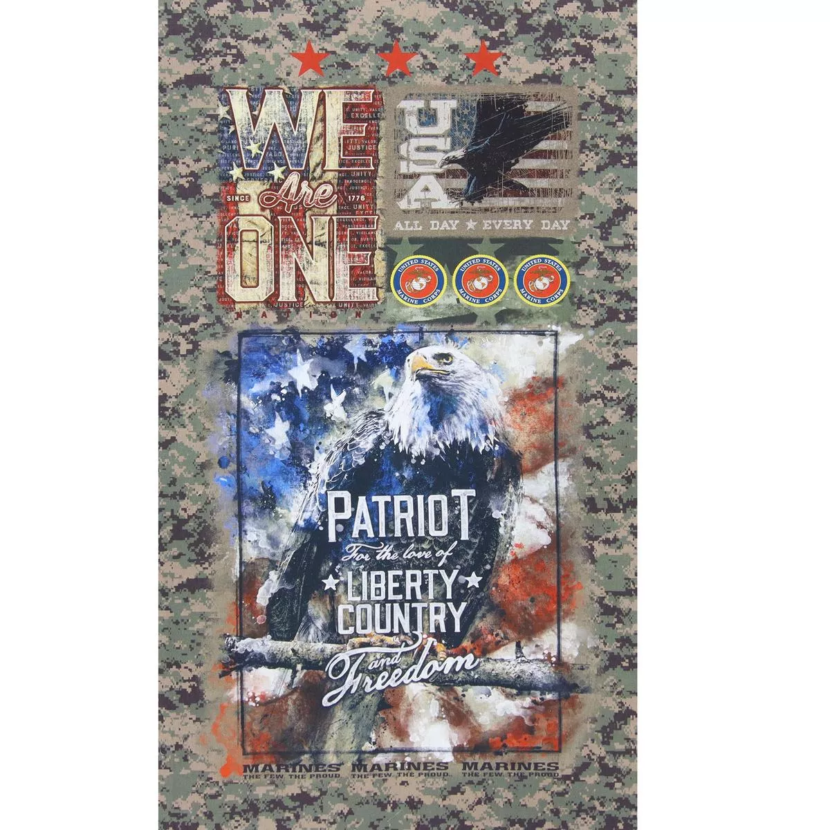 us-military-fabric-collection-marines-panel US Military Fabric Collection – Marines Panel