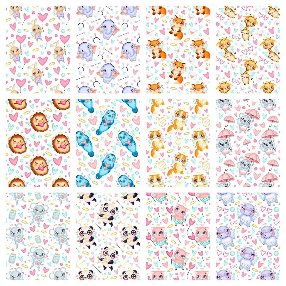 valentine-s-day-animals-charm-pack-12-pieces Valentine’s Day Animals Charm Pack – 12 Pieces