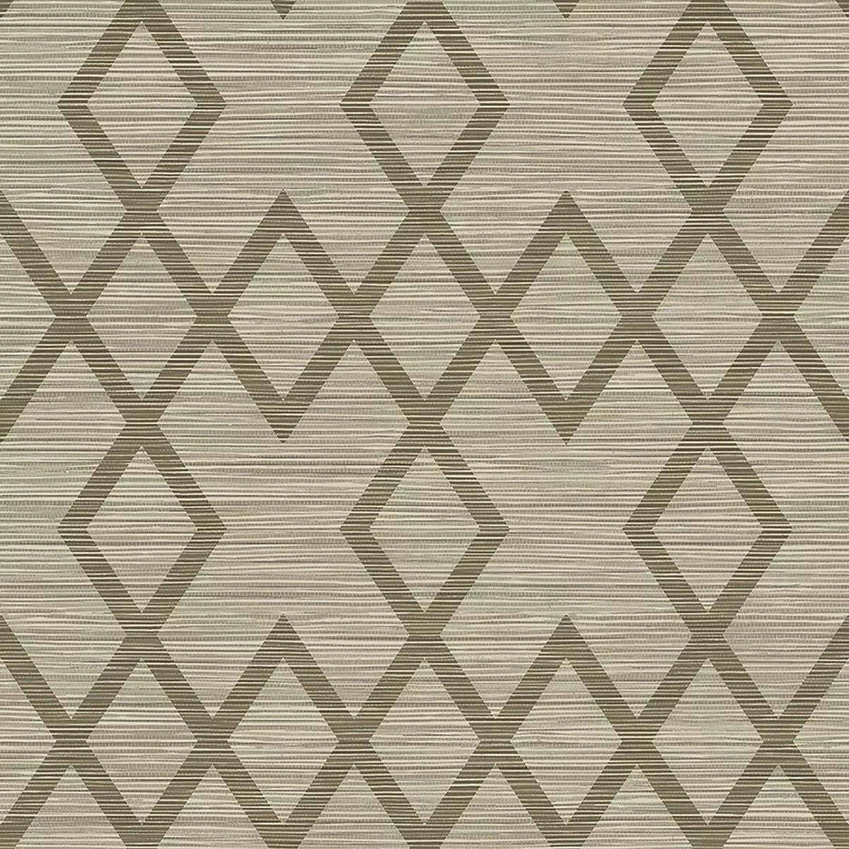 vana-brown-woven-diamond-wallpaper Vana Brown Woven Diamond Wallpaper