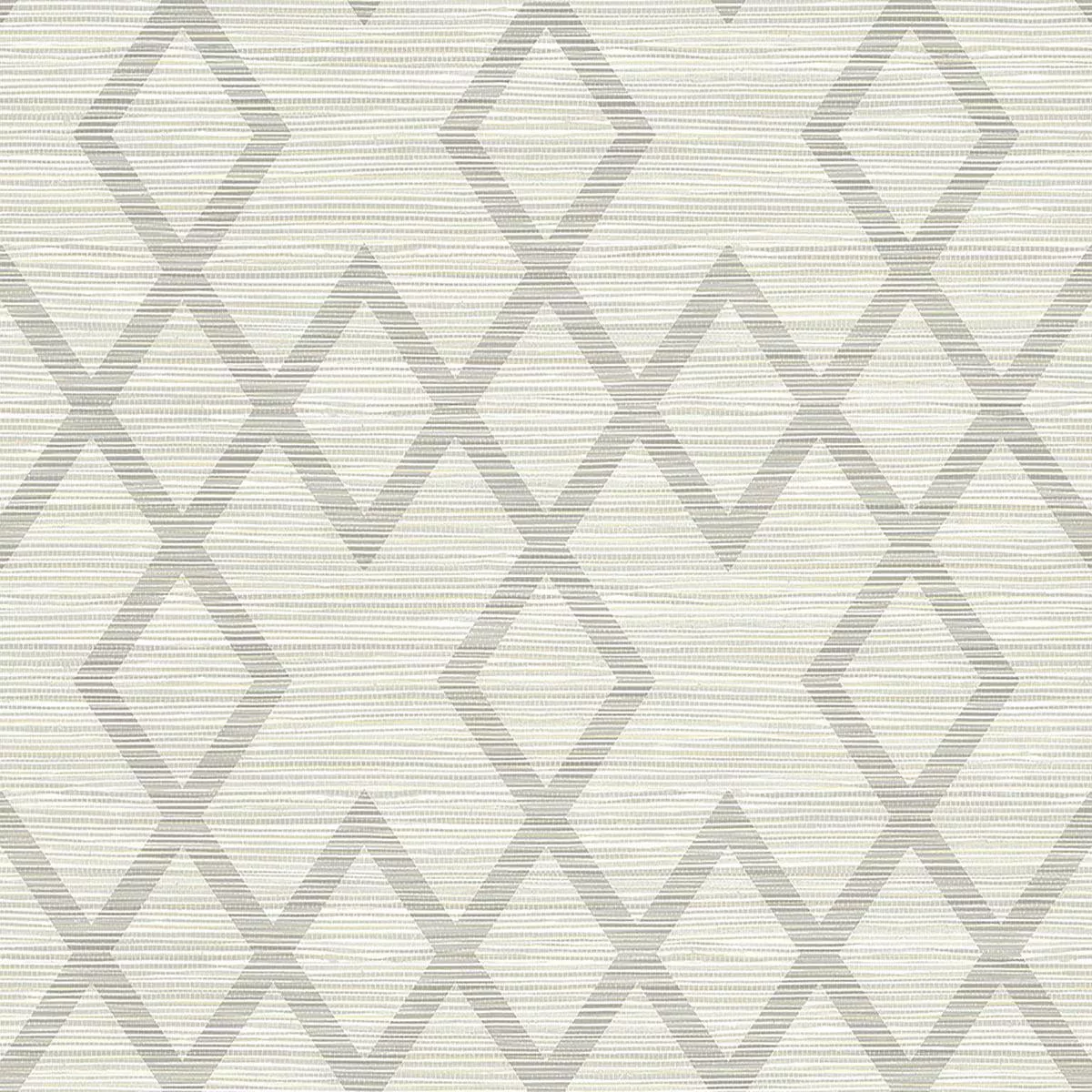 Vana Light Grey Woven Diamond Wallpaper
