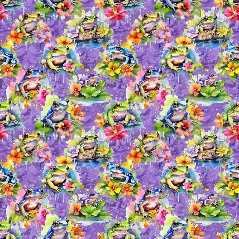 vibrant-tree-frog-fabric Vibrant Tree Frog Fabric