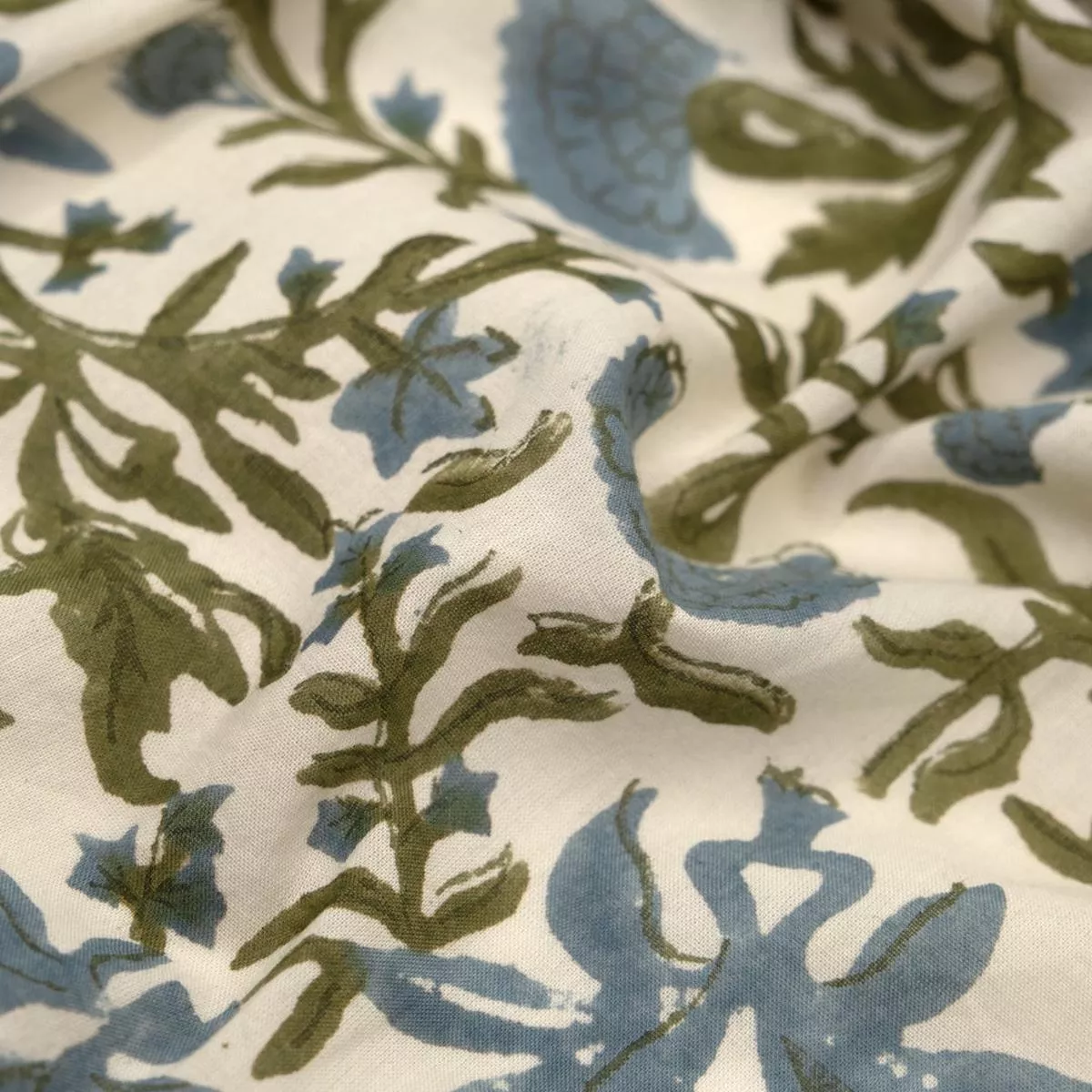 vine-block-printed-organic-cotton-batiste-ivory-ocean-mist-juniper Vine Block Printed Organic Cotton Batiste – Ivory/Ocean Mist/Juniper