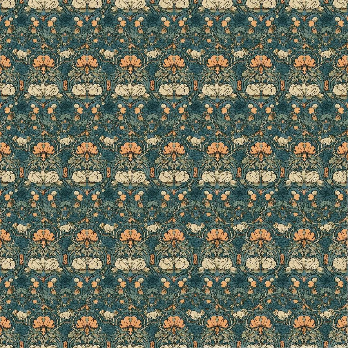 Vintage Fairytale Pattern #10 Fabric