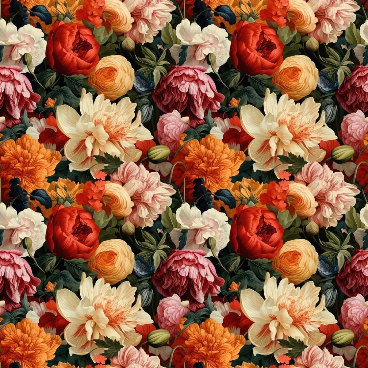 vintage-floral-wall-fabric Vintage Floral Wall Fabric