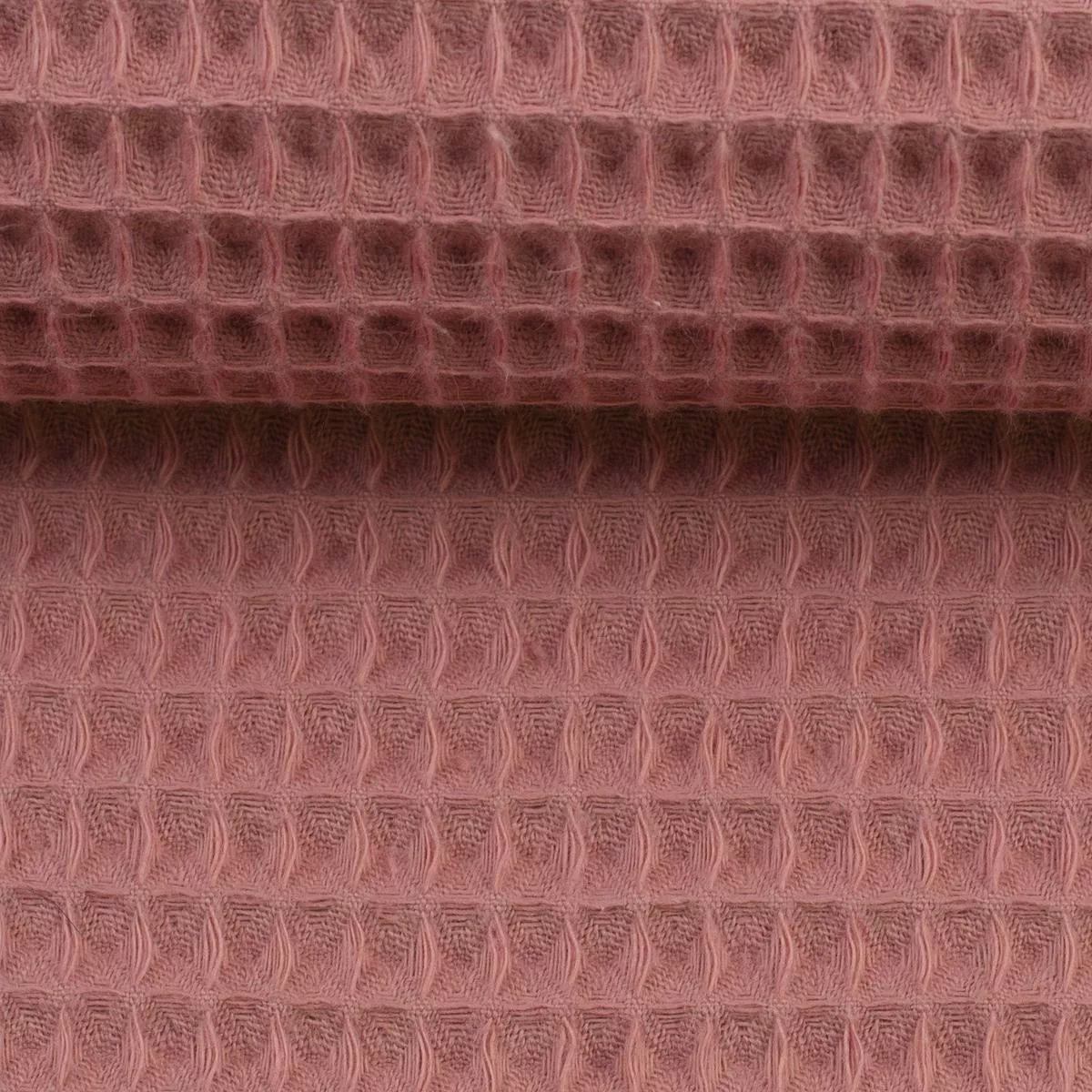 waffle-fabric-old-pink-230-g-m Waffle fabric-old pink 230 g/m