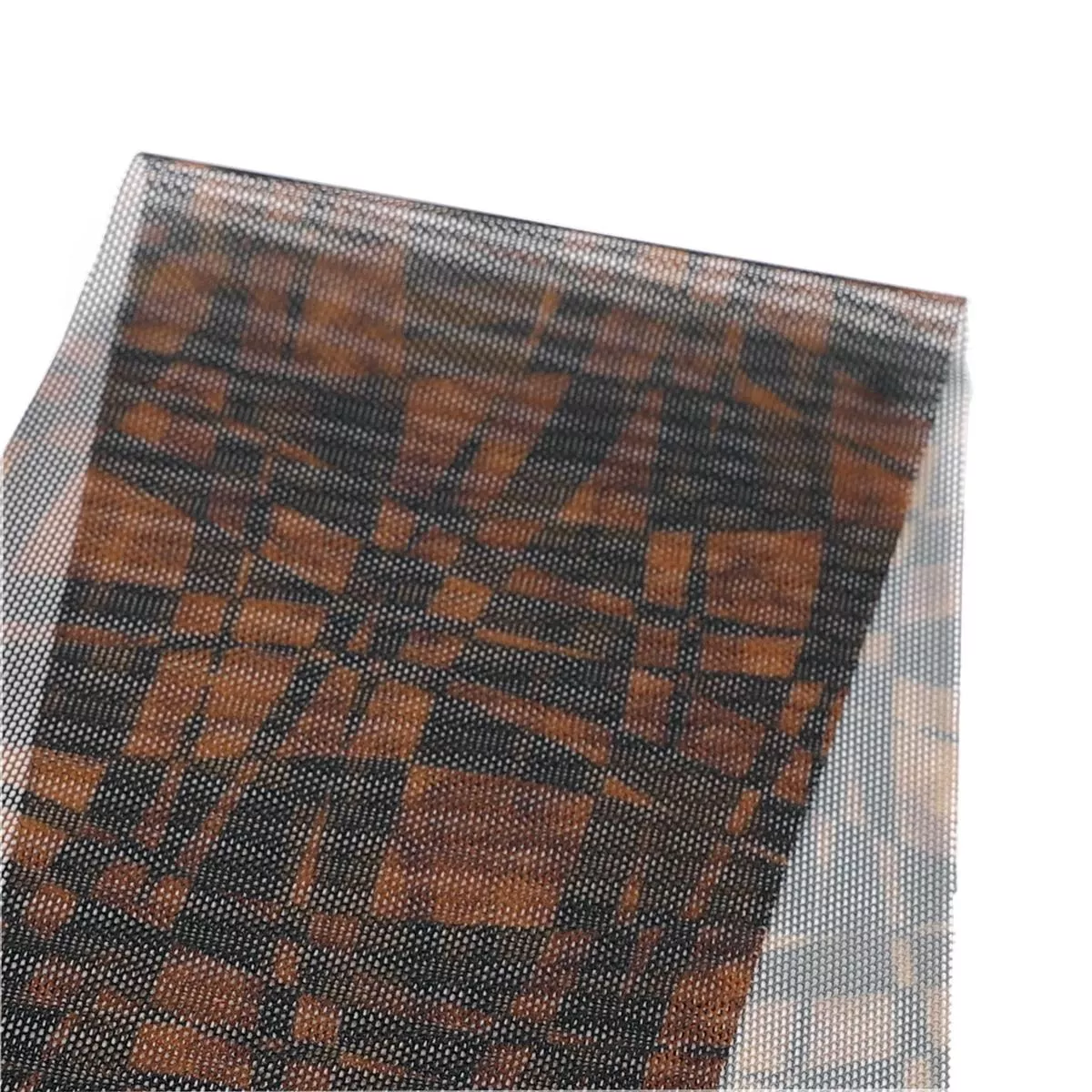 warped-checkerboard-stretch-mesh-black-coffee Warped Checkerboard Stretch Mesh – Black Coffee