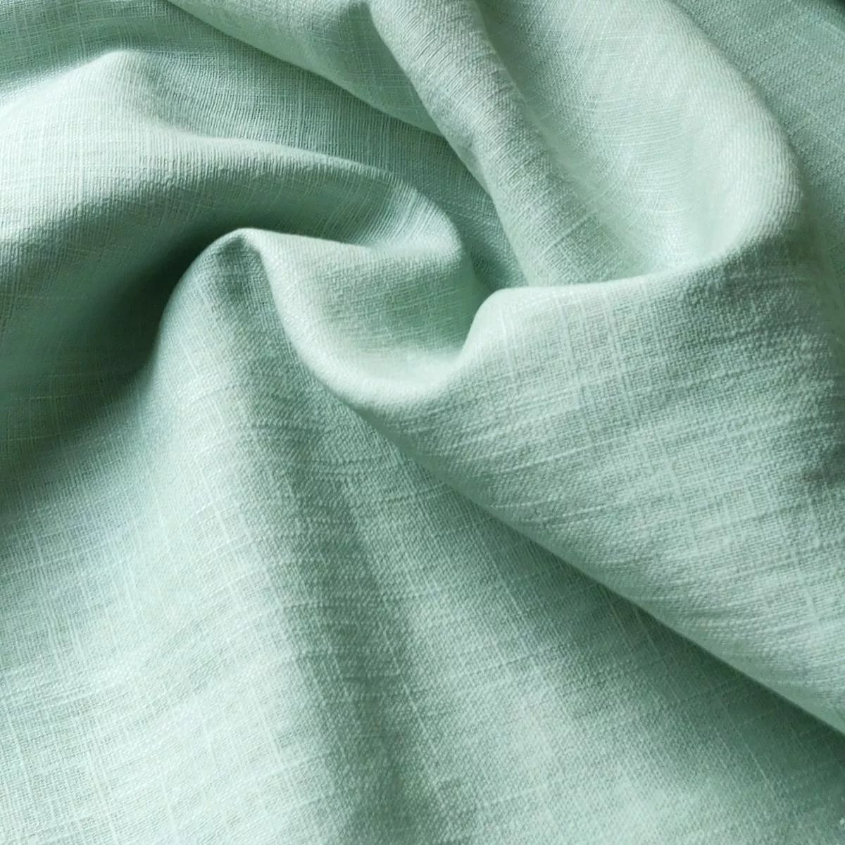Washed Linen Cotton – Light Mint