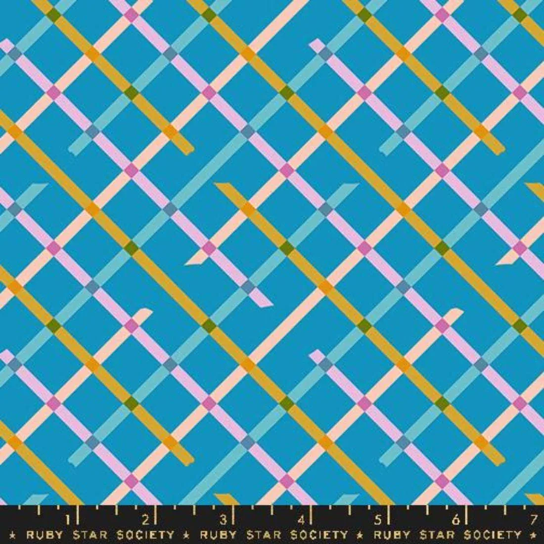 washi-lattice-bright-blue-by-ruby-star-society Washi Lattice Bright Blue by Ruby Star Society