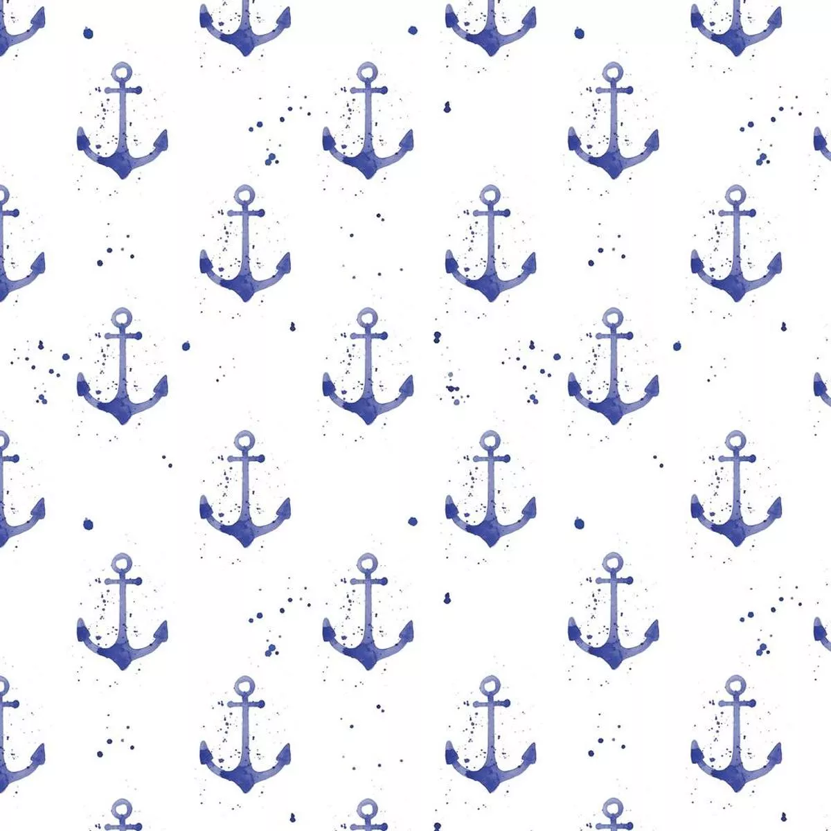 watercolor-anchors-fabric Watercolor Anchors Fabric