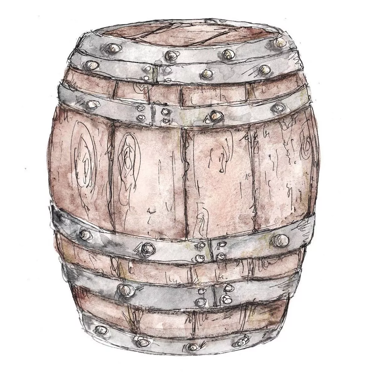 watercolor-barrel-fabric-panel Watercolor Barrel Fabric Panel