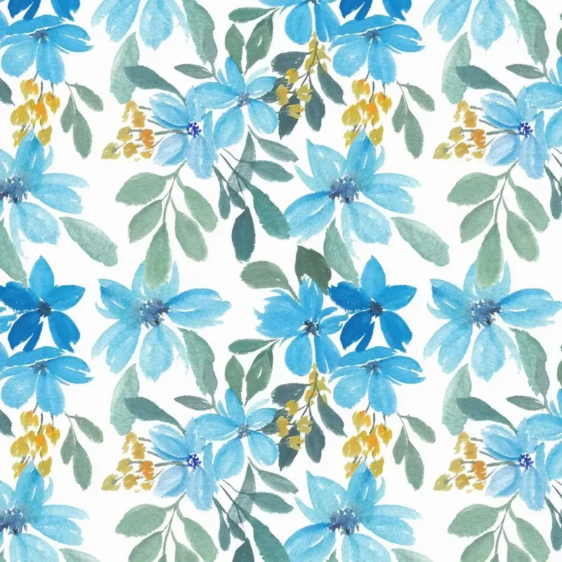 watercolor-floral-petal-pattern-fabric-blue Watercolor Floral Petal Pattern Fabric – Blue