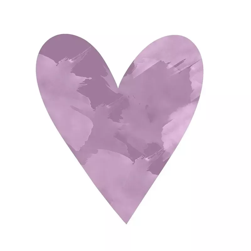 watercolor-heart-fabric-panel-lavender Watercolor Heart Fabric Panel – Lavender