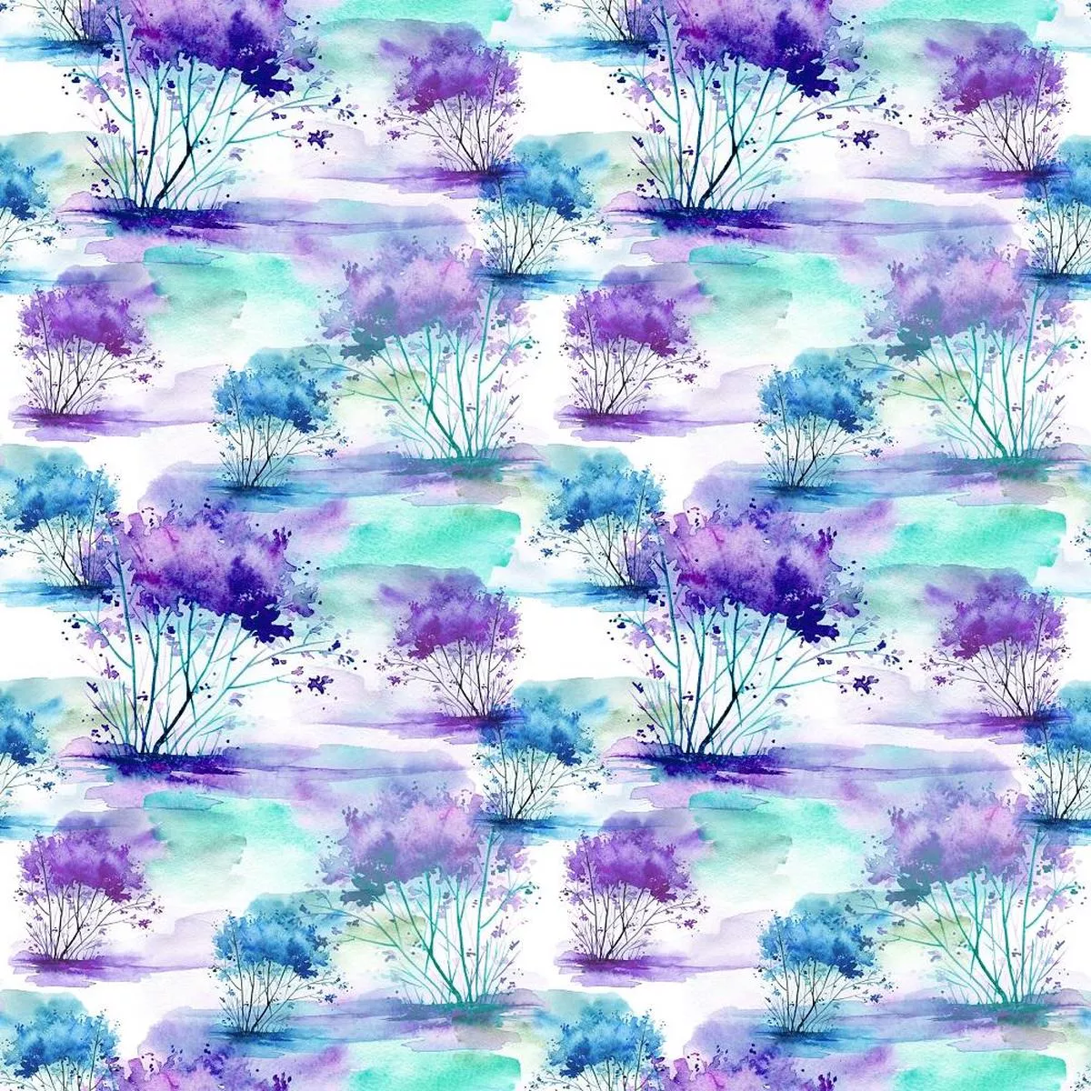 watercolor-landscape-fabric-purple Watercolor Landscape Fabric – Purple
