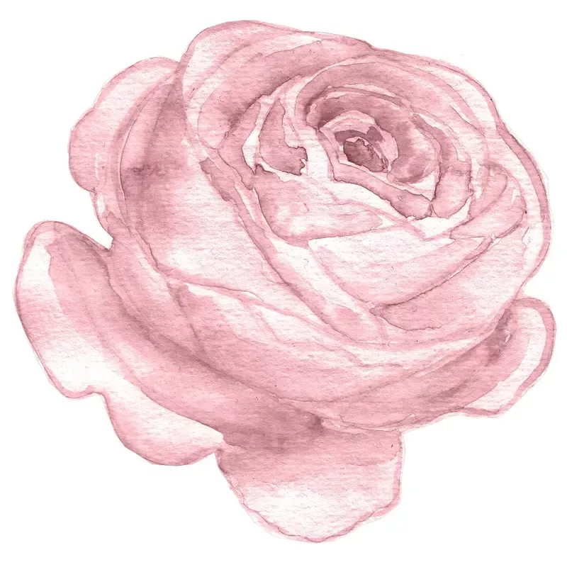watercolor-lavish-rose-fabric-panel-pink Watercolor Lavish Rose Fabric Panel – Pink