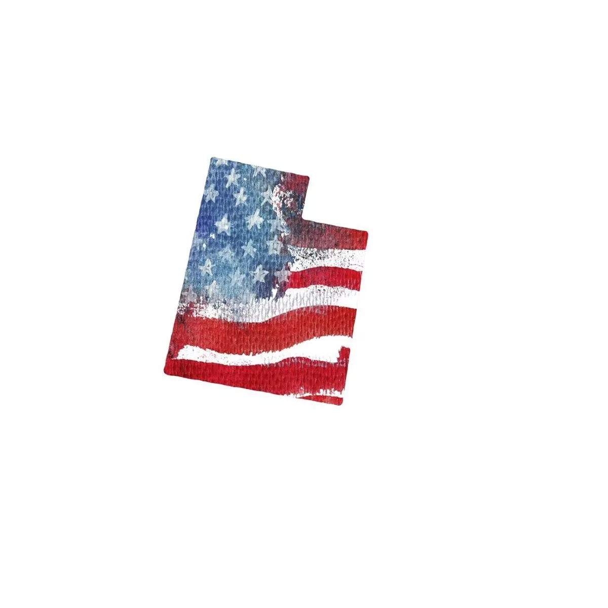 watercolor-textured-flag-fabric-panel-utah Watercolor Textured Flag Fabric Panel – Utah