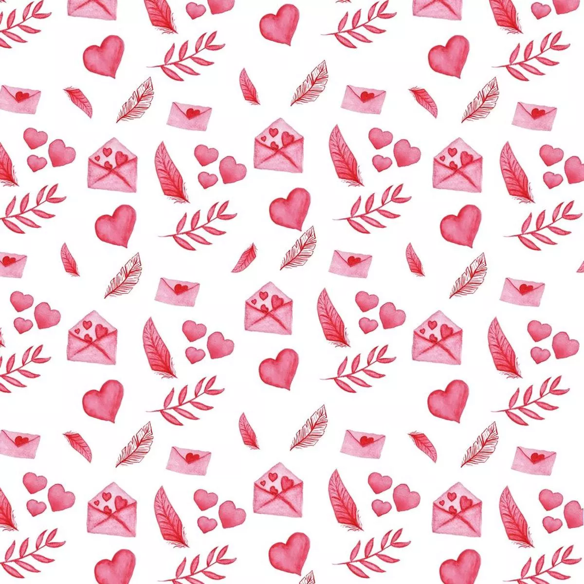watercolor-valentine-decorations-fabric Watercolor Valentine Decorations Fabric