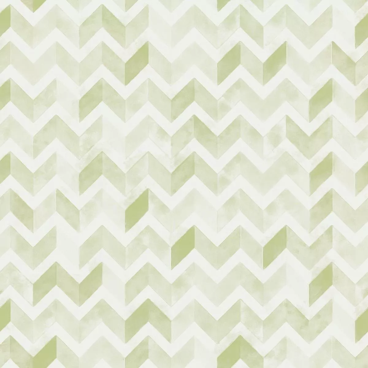 Watercolor Zigzag Fabric – Olive Green
