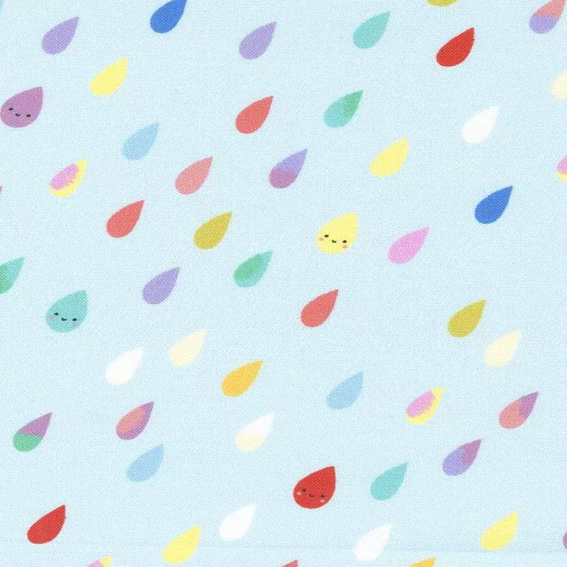whatever-weather-rainbow-raindrops-by-paper-cloth-moda-rain Whatever The Weather Rainbow Raindrops By Paper + Cloth For Moda Rain