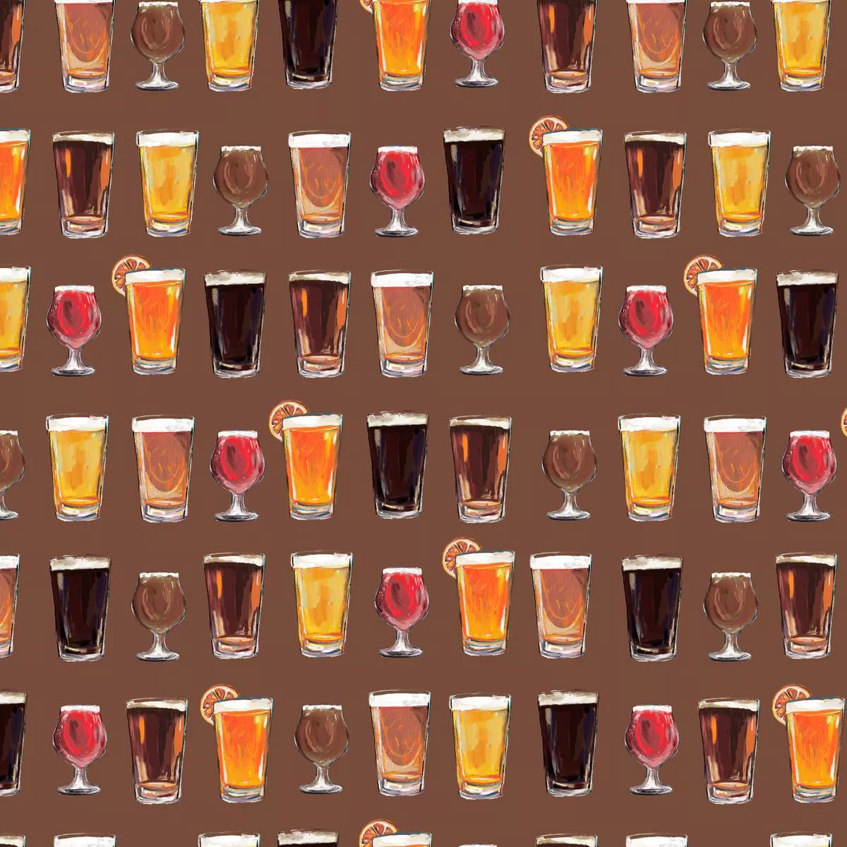 whiskey-ginger-craft-beer-brown-fabric Whiskey Ginger Craft Beer Brown Fabric