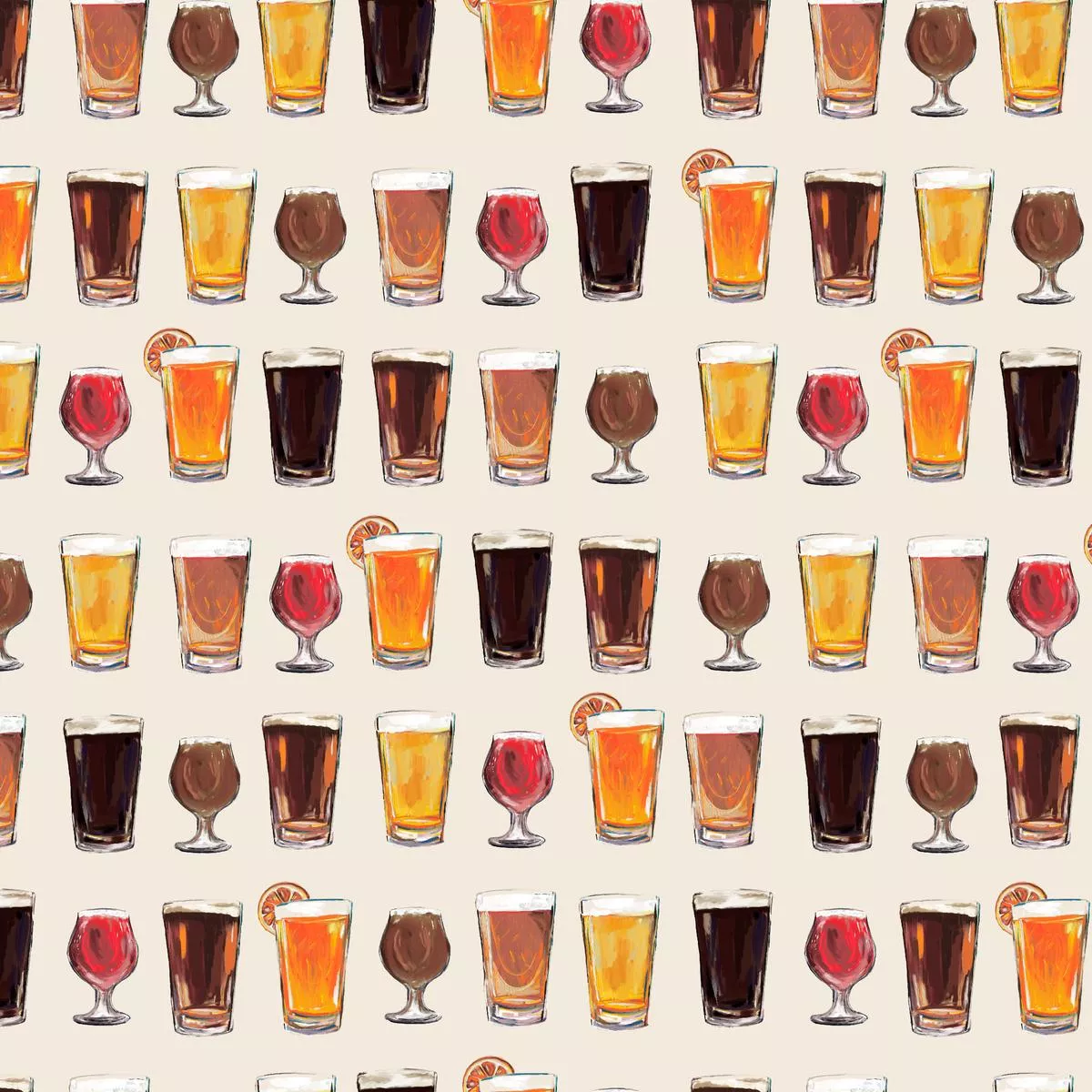 whiskey-ginger-craft-beer-cream-fabric Whiskey Ginger Craft Beer Cream Fabric