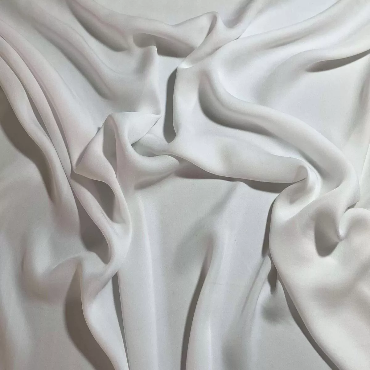 White – 16mm Silk Crepe Georgette Chiffon Fabric