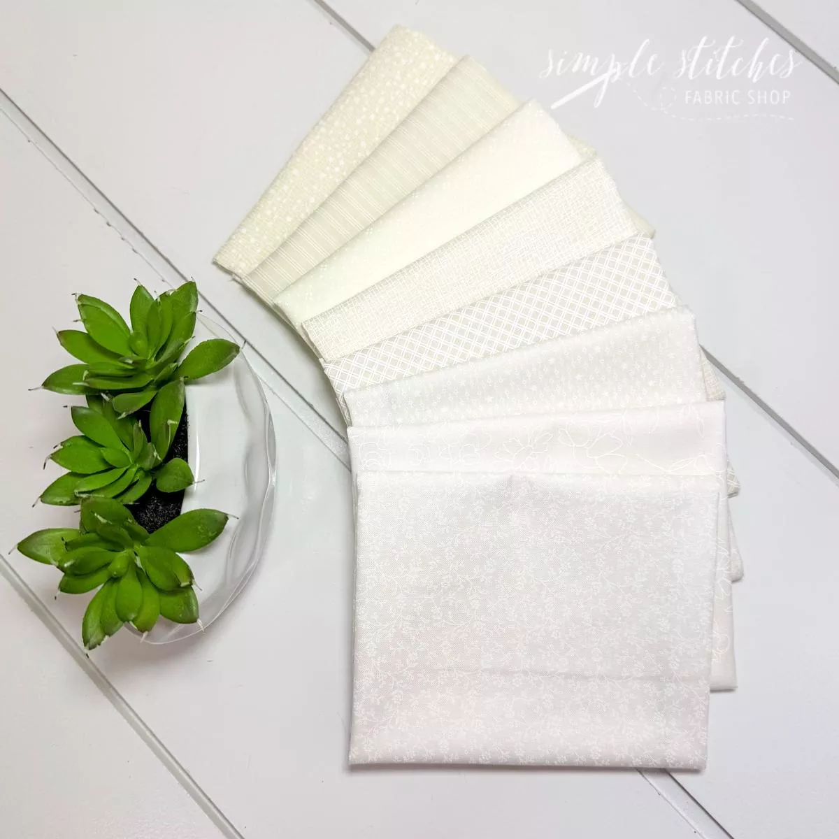 white-cream-simple-bundle-8-fat-quarter-bundle White & Cream Simple Bundle (8) Fat Quarter Bundle