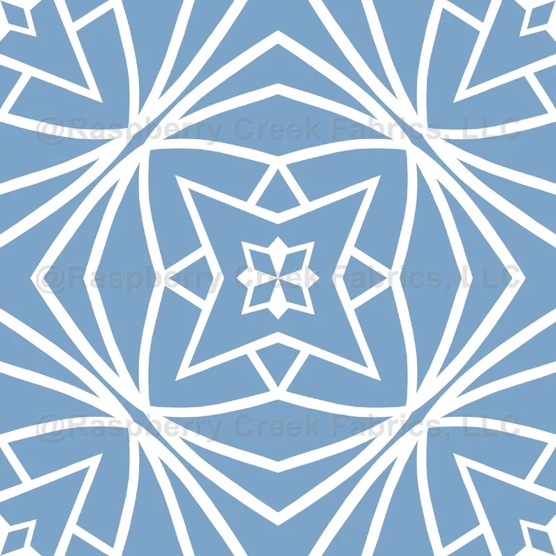 white-lines-on-pacific-blue-geometric-quilt-wallpaper White Lines on Pacific Blue Geometric Quilt Wallpaper